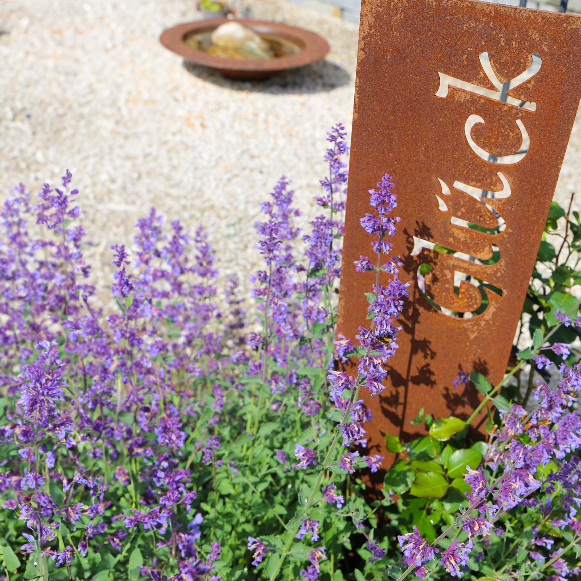 Prima Terra Gartenstele Rost mit Schriftzug