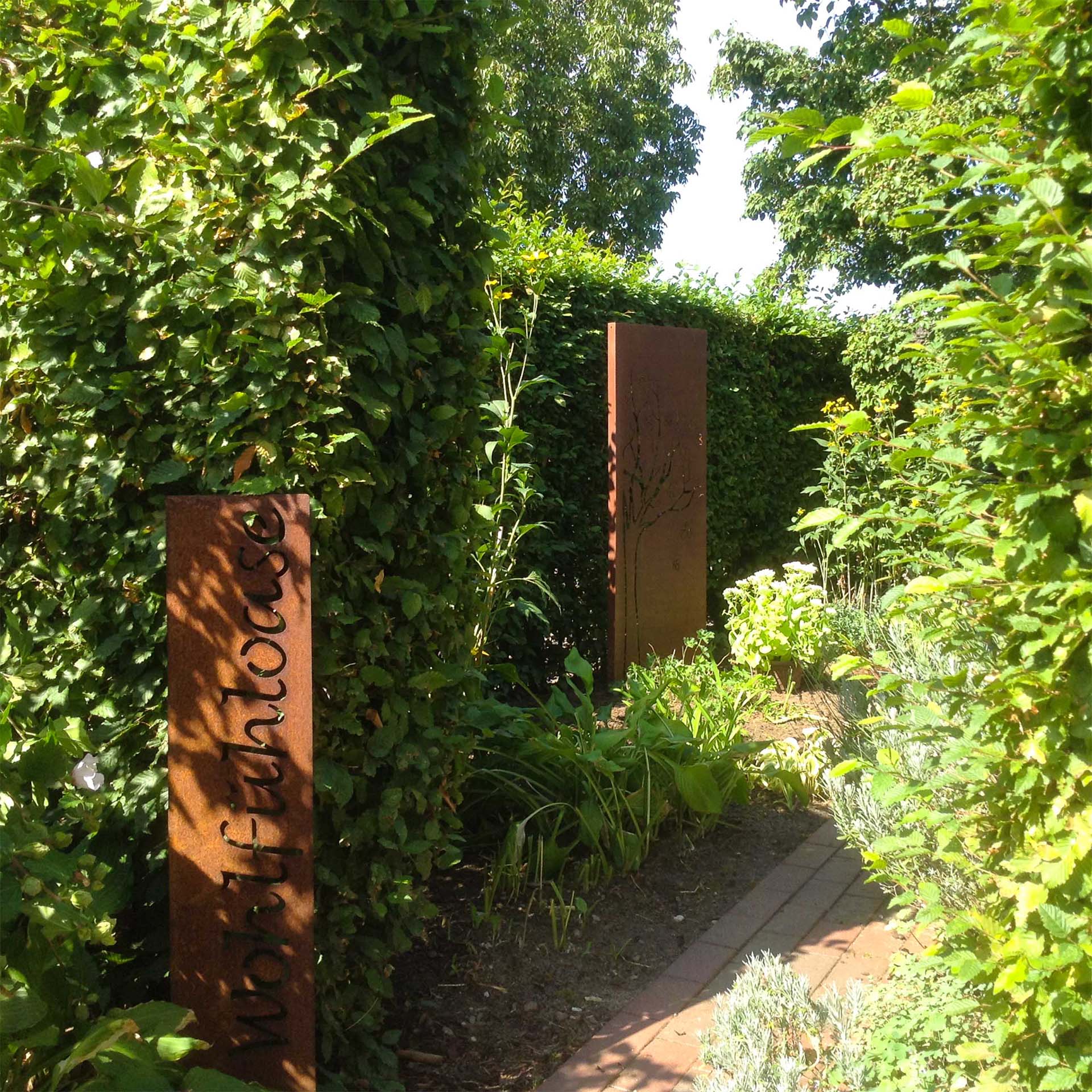 Prima Terra Gartenstele Rost mit Schriftzug