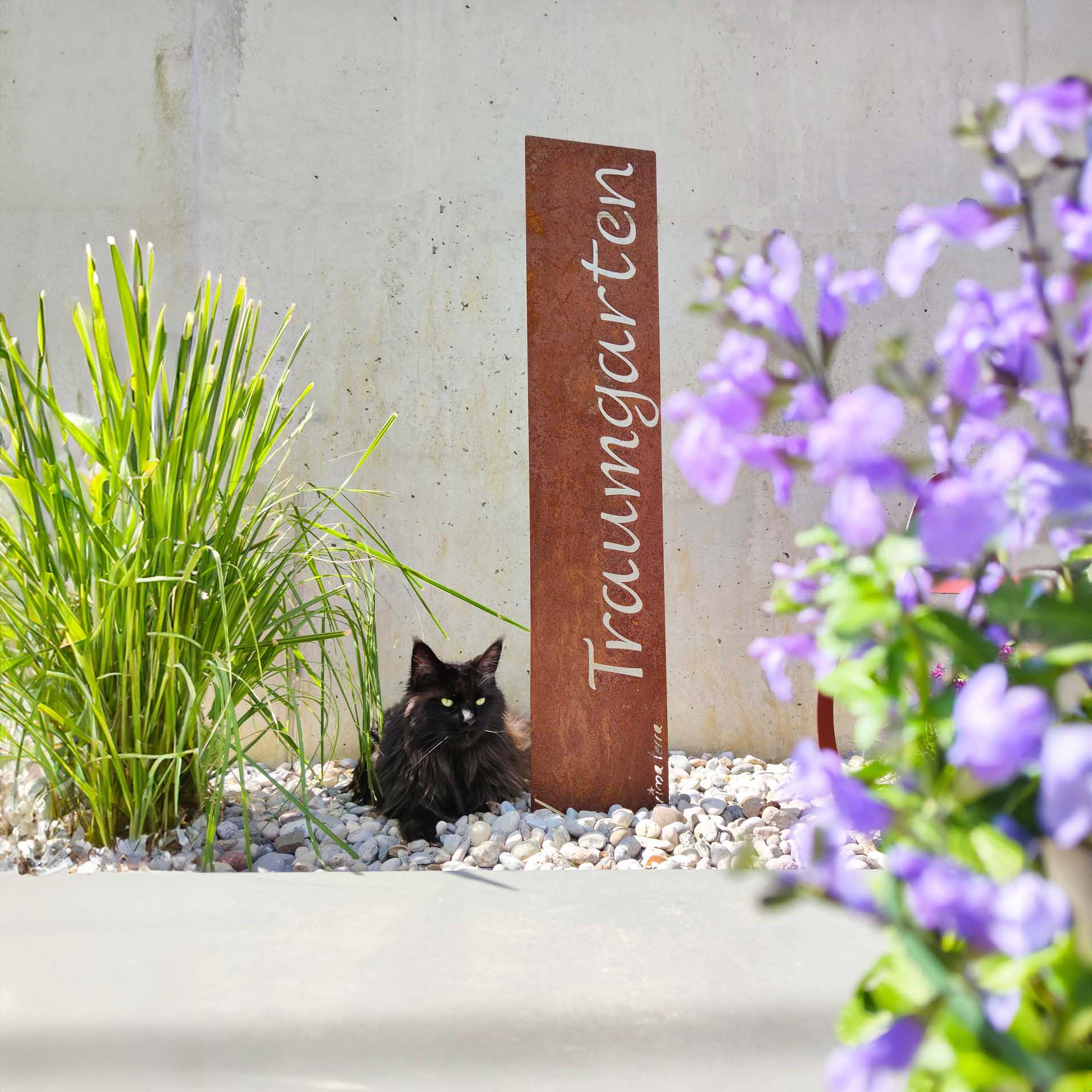 Prima Terra Gartenstele Rost mit Schriftzug