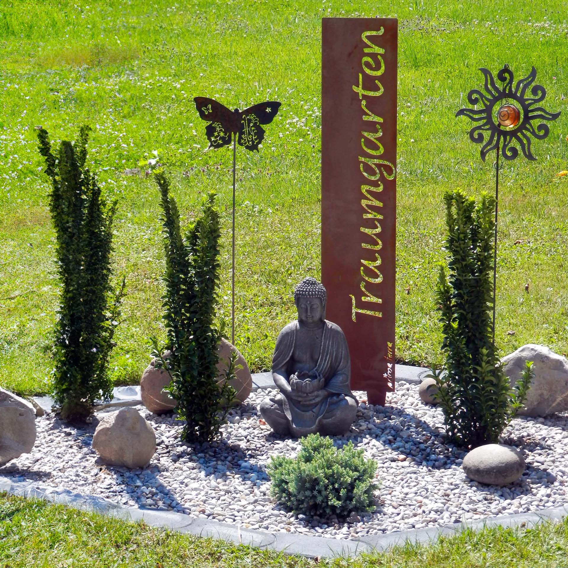 Prima Terra Gartenstele Rost mit Schriftzug